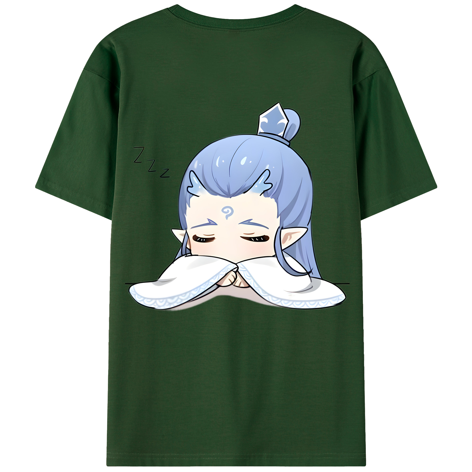（画像用） Ne Zha 2 ナタ 魔童の大暴れ 綿100％半袖Tシャツ（背面プリント）
